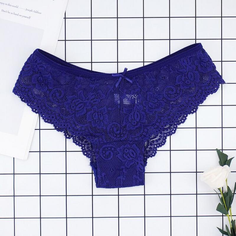 Fashion Sexy Full Lace Panties Low Waist Women Briefs Female Transparent Hollow Out Breathable Comfort Underwear