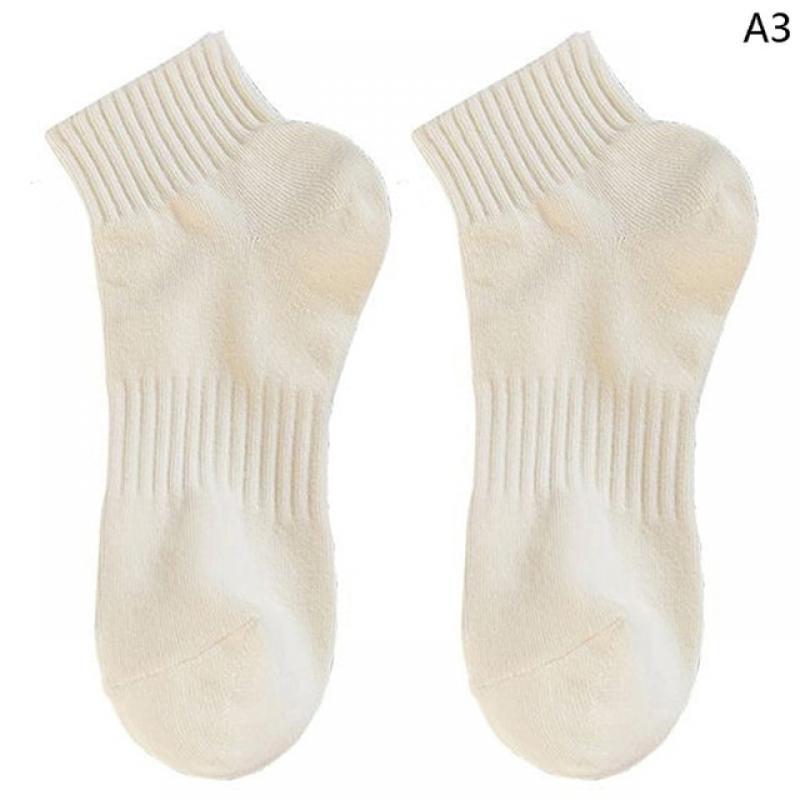 Material Thickened Stockings In Autumn And Winter Pure Cotton Solid Color Women's Sports Sock Moisture-Proof And Sweat-Absorbent