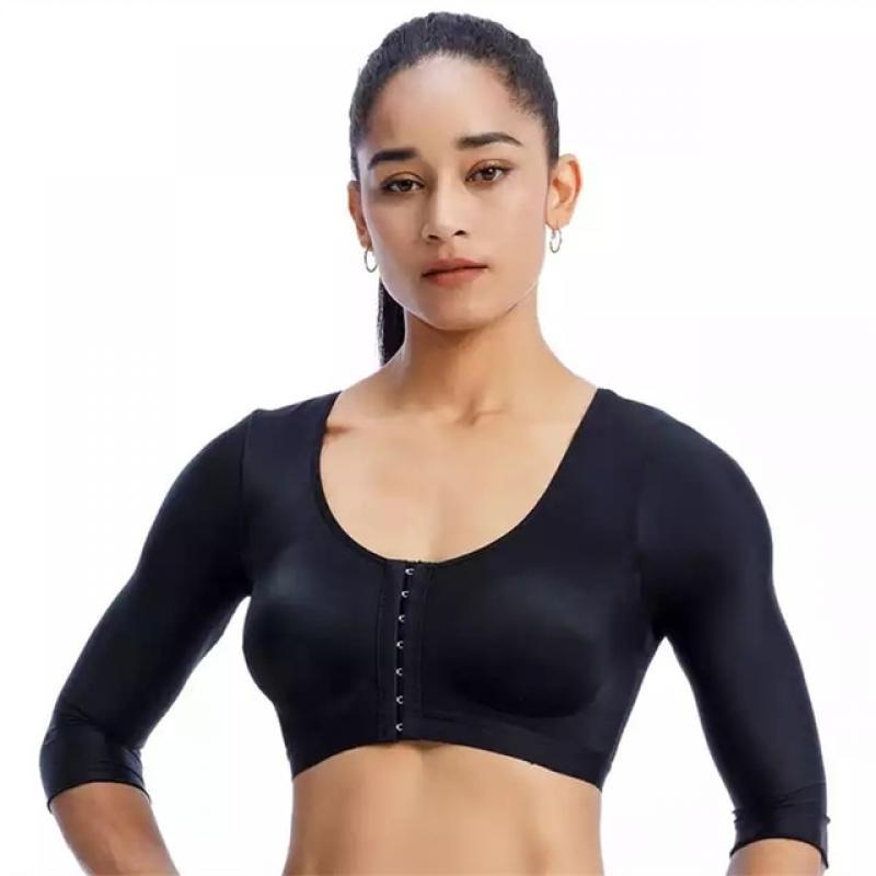 Posture Corrector Underwear for Women Post Surgical Arm Slimmer Shapewear Long Sleeve Upper Arm Shaper Compression Garment