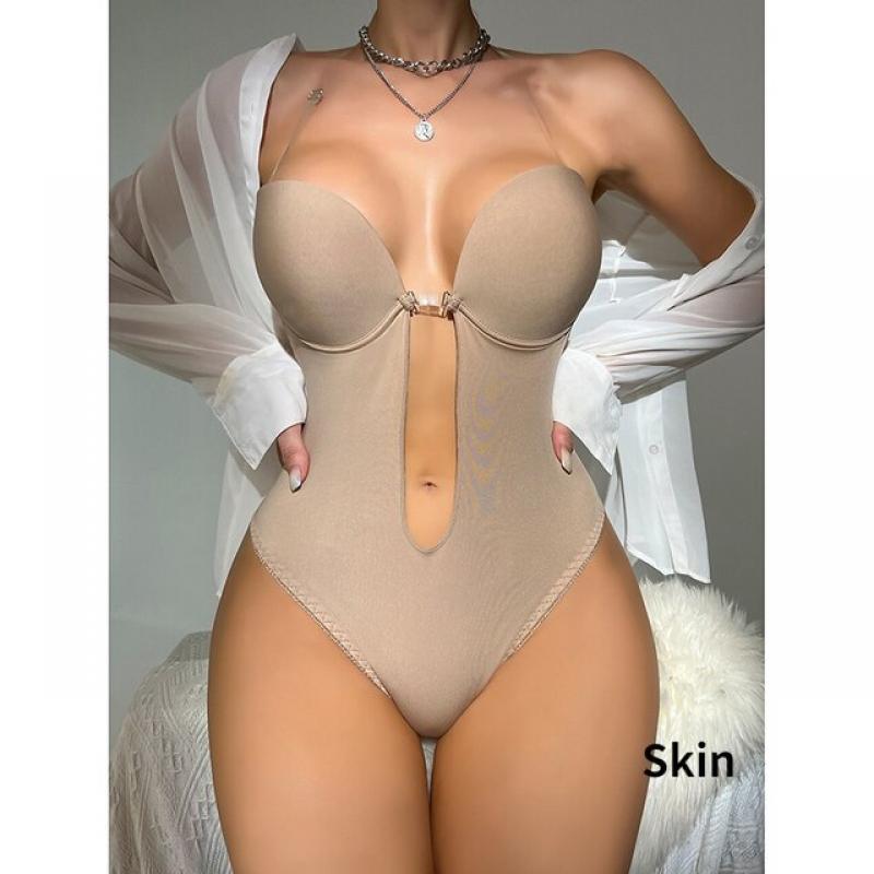 Deep U-shaped Invisible Halter Shapewear Comfortable Sexy Women Lingerie One-pieces  Body Shaper  Corsets for Women