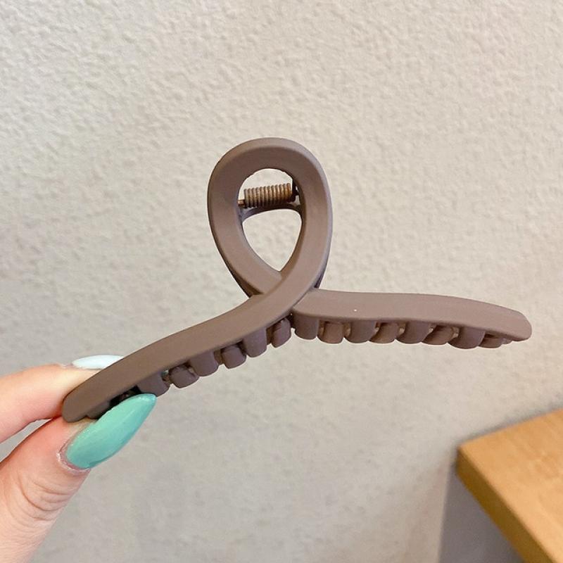 2022 New Hair Claw Clip for Women Girls Tough Colorful Plastic Hair Claw Shark Hair Clamps Claw Clip Crab Chic Hair Accessories