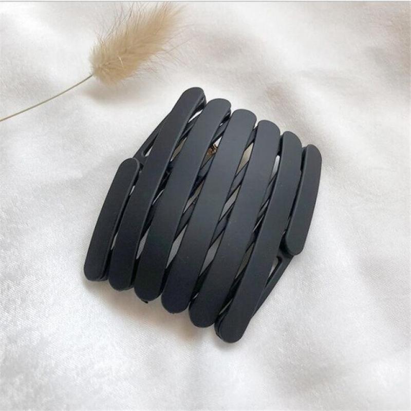 New Women Girls Portable Stretch Fold Hairbands Sweet Headband Convenience Hair Hold Hoop Decorate Fashion Hair Accessories