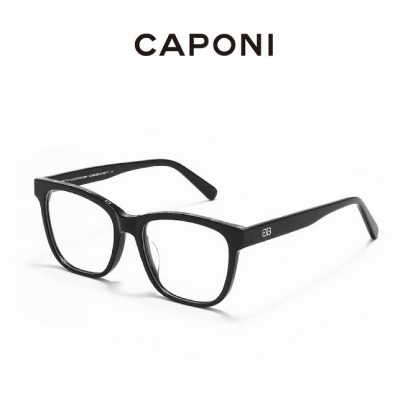 CAPONI Acetate Frame Glasses For Women Germany Brand Design Anti Blue Light Eyeglasses Work For Computer Glasses UV400 JF3392