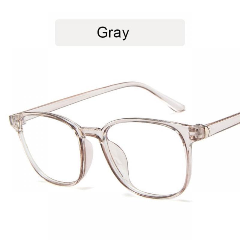 HARKO Retro Mens Glasses Frame Fashion Computer Eyeglasses Frame Women Anti-blue Light Transparent Clear Pink Plastic Frame