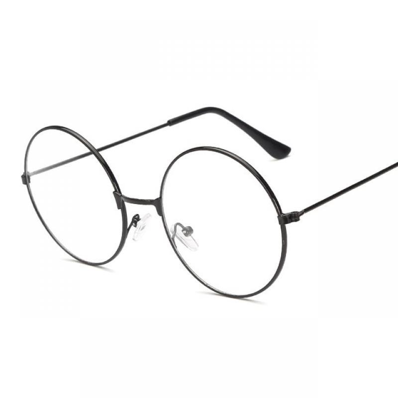 2019 New fashion simple unisex round Plain glasses for men women Metal frame glasses for wedding party eyeglasses