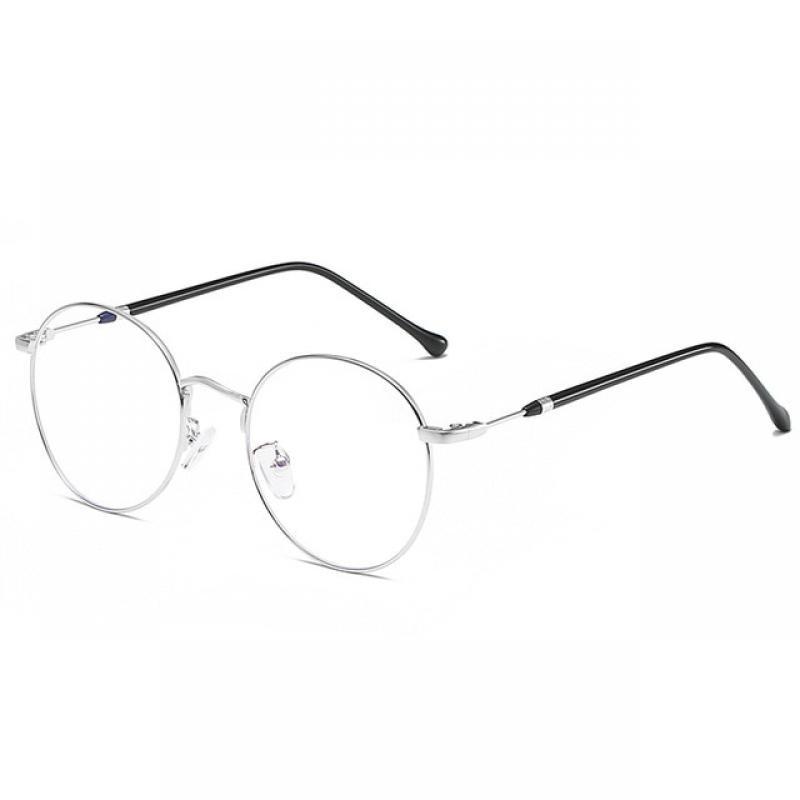Round Metal Glasses for Computer Anti Blue Ray Frame Women Men Eyeglasses Transparent Spectacles Oculos De Grau 1912