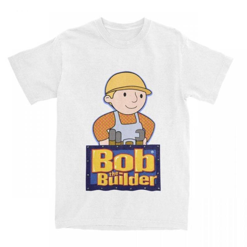 Novelty Bob The Builder Merch Can We Fix It T Shirt Men Women 100% Cotton Funny Repair Man Tee Shirt Gift Idea