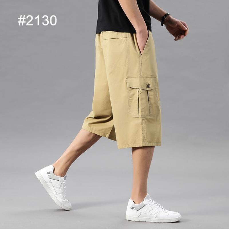 Oversize Fat Cotton Shorts Men Cargo Short Casual Plus Size Cropped Trouser Sports Tactical Baggy Pants Loose 5XL 6XL Summer
