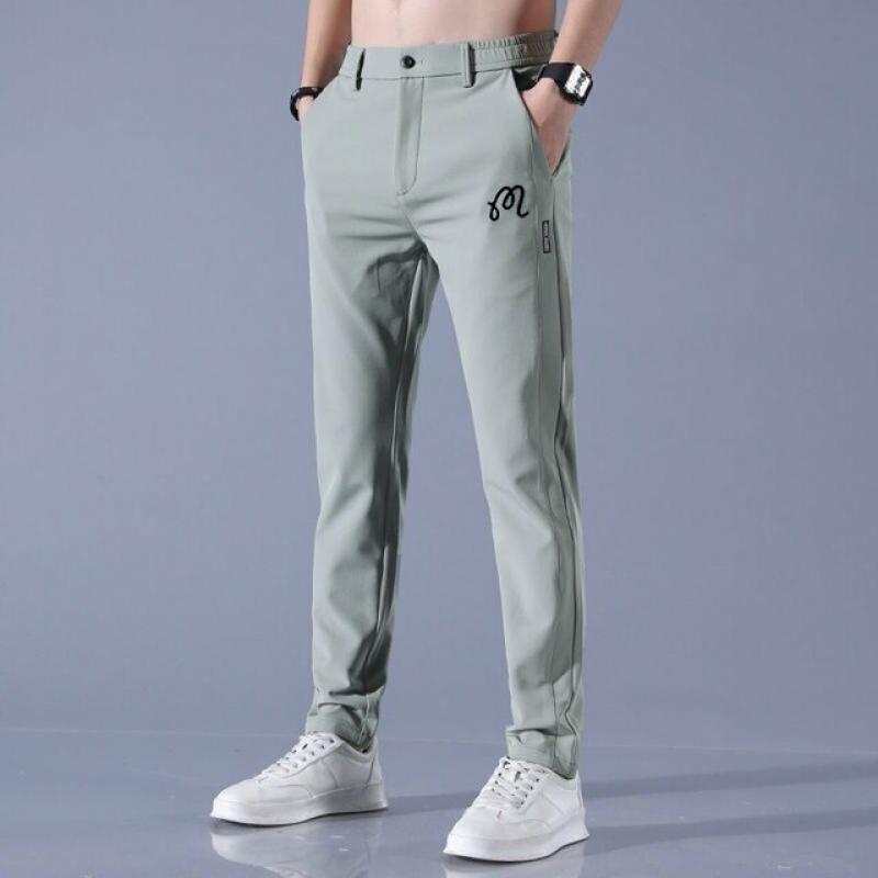 Men's Brand Clothing Spring and Summer Straight Suit Trousers Formal Business Fashion Red Black Blue Solid Color Trousers