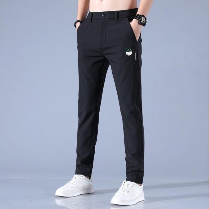 Brand Winter Fleece Warm Casual Pants Men's Business Fashion Stretch Velvet Black Gray Blue Plaid Stripes Trousers