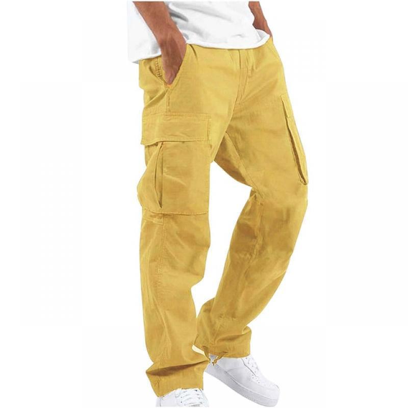 Men Cargo Pants Spring Summer Trousers Casual Pants Solid Color Trouser Male  Loose Harajuku Fashion Sweatpants Streetwear