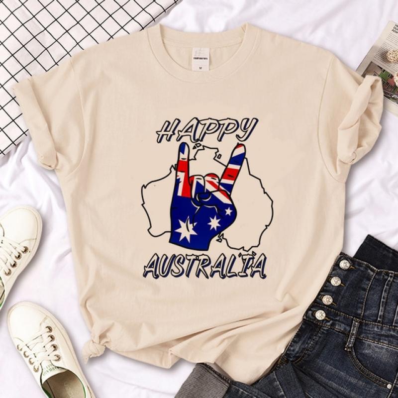 Australia Aussie t shirt women harajuku designer streetwear t shirt female manga harajuku graphic clothing