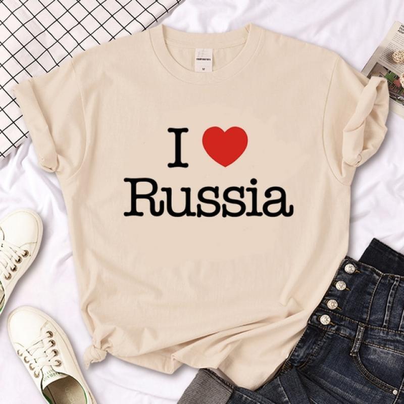 Army Russia top women Y2K designer tshirt girl designer clothes
