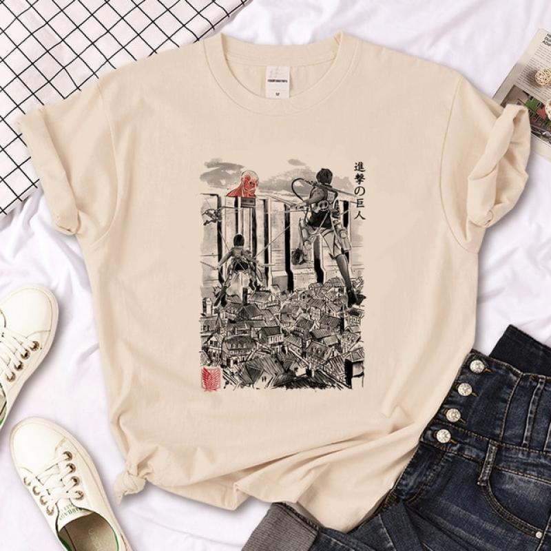 Attacke Attack on Titan top women Y2K t shirt girl streetwear clothing