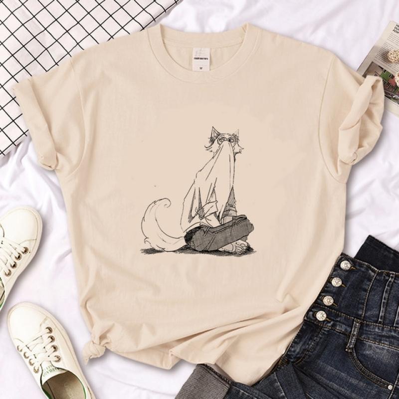 Beastars top women Japanese streetwear tshirt female designer clothing