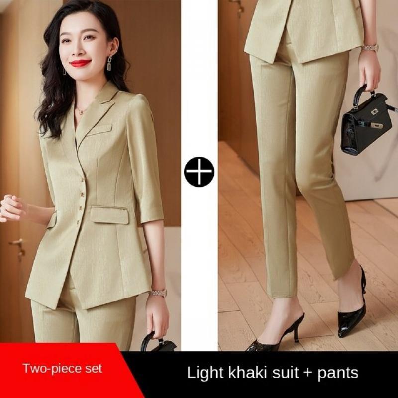 Advanced Sense Suit Women's Summer 2023 New Design Sense Slim Fit Professional Dress Goddess Style Suit blazer women