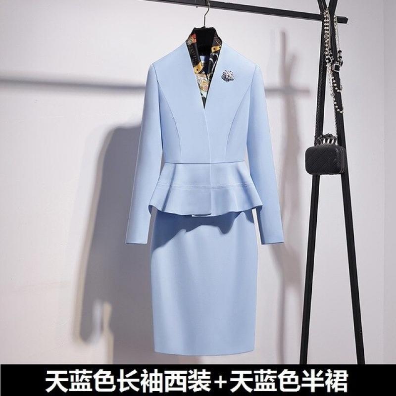 Spring Fashion Temperament Professional Women's Formal Dress Advanced Sense Suit Coat Beauty Hairdressing Work Clothes