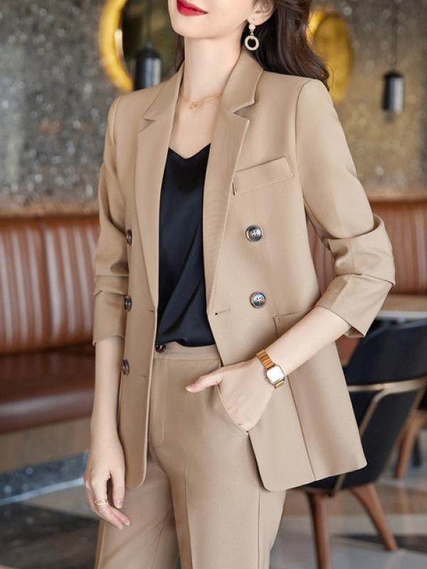 Advanced Business Suit Women's 2023 Spring and Autumn Goddess Fan Yangqi Career Interview Casual Suit suits for women