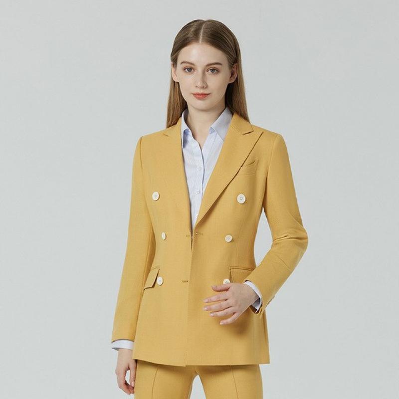 Suit Women's Suit Slim Fit 2023 Spring and Autumn New Formal Dress Fashion White Collar Manager Double breasted Business Suit