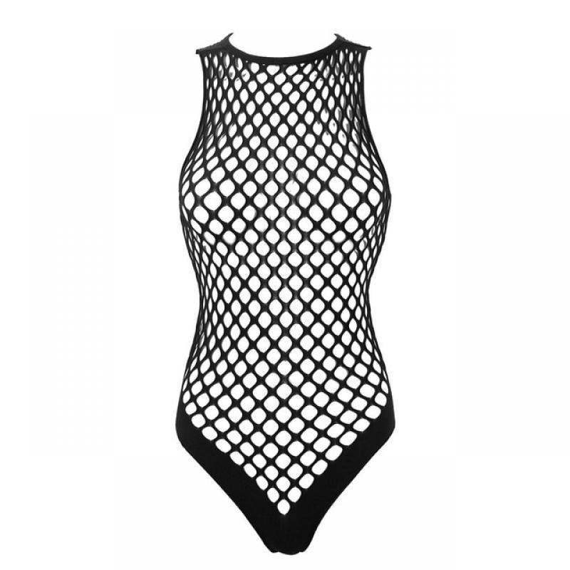 Sexy Women See-through Bodysuit Hollow Out Bodystocking Leotard Fishnet Jumpsuit