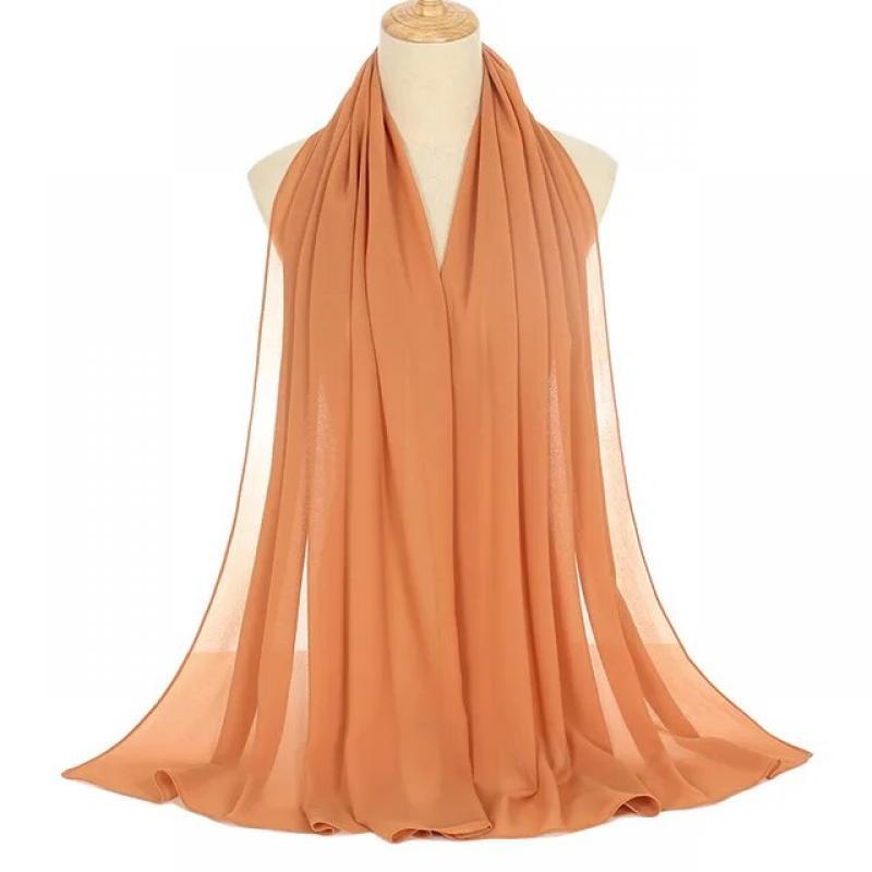 women plain bubble chiffon scarf hijab wrap printe solid color shawls headband women hijabs scarves scarf