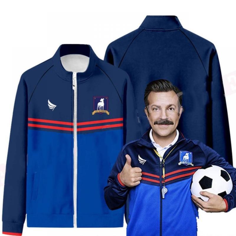 Ted Lasso Season 2 Football Jersey Winter Fashion Men/Women AFC Richmond Cosplay Harajuku Cardigan Stand Collar Zipper Jacket