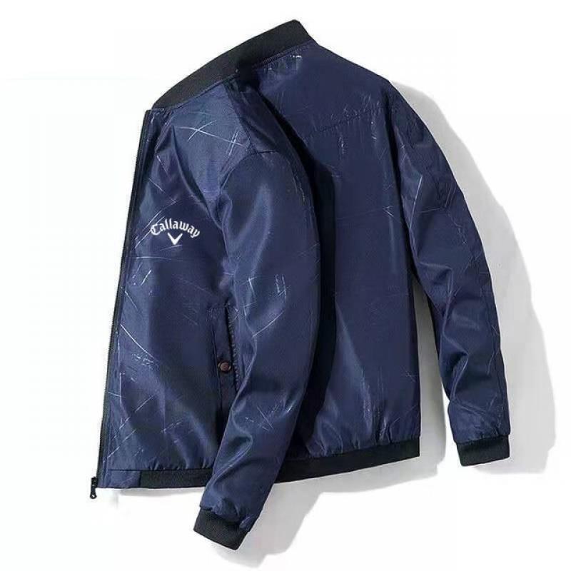 Callaway spring golf men's jacket zipper collar jacket golf brand men's baseball clothes casual sports men's jacket men's top