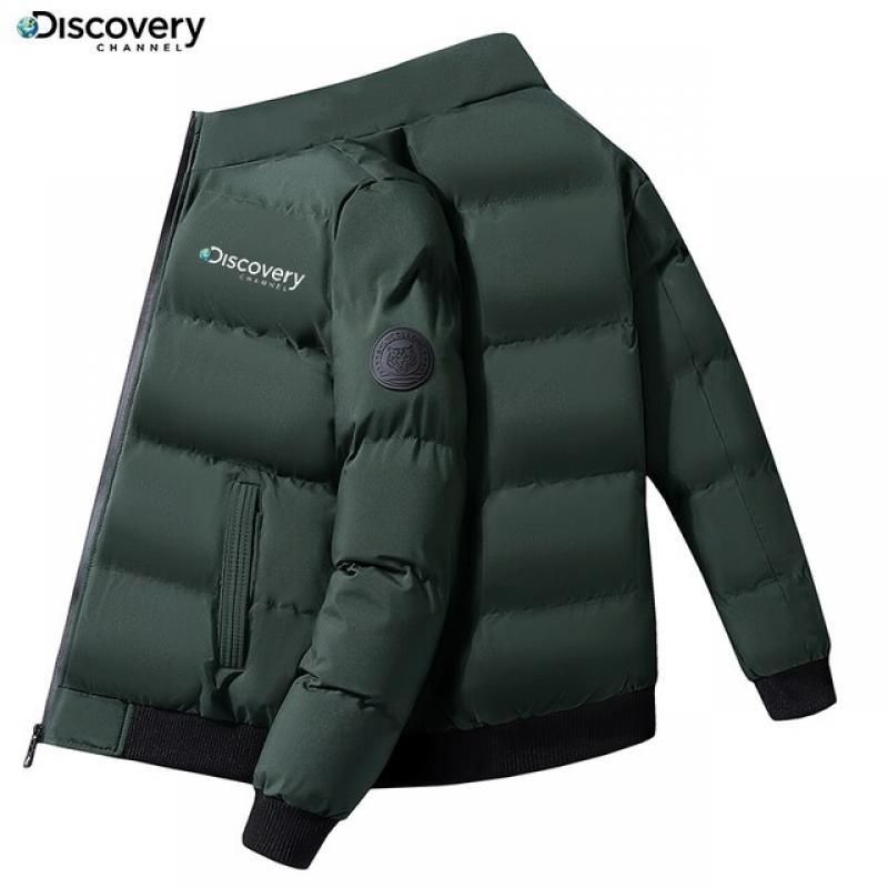 New Discovery Channel Outdoor Thermal Jacket Men's Casual Outer Premium Heavyweight Parka Style Winter Thermal Clothing