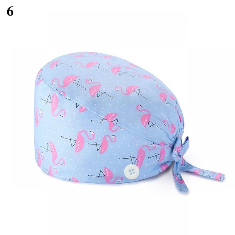 Frosted Hat Personalized Printing Scrubs Hats Adjustable Scrub Hat Beauty Salon Work Scrub Cap Laboratory Pet Shop Scrub Hat