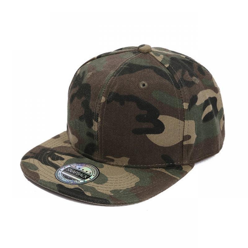 Custom Logo Baseball Hat Camouflage Light Board Flat-edge Baseball Cap Men Women Summer Wild Hip-hop Skateboard Hip-hop Hat