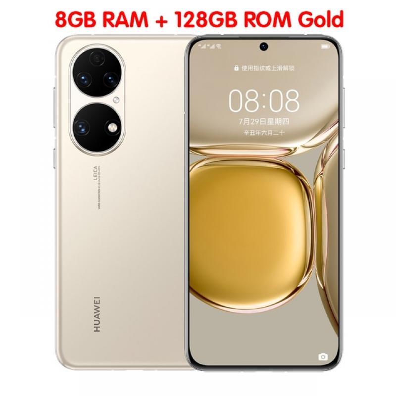 Original Huawei P50 Mobile Phone 6.5" 8G+128G Snapdragon 888 Octa Core HarmonyOS 2.0 IP68 Dust/Water 66W SuperCharge Smartphone