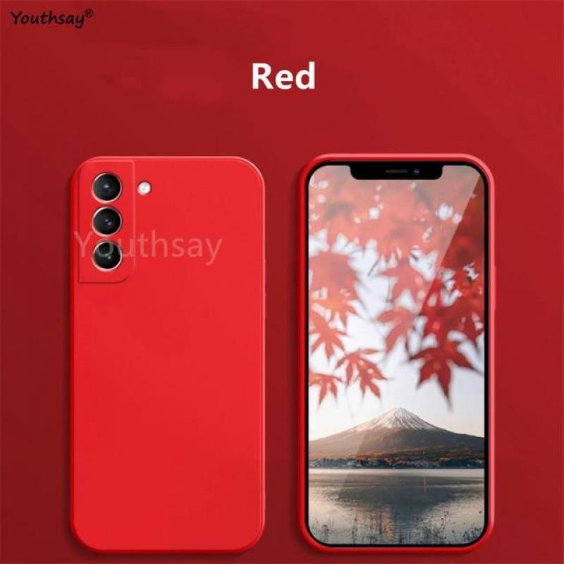 For Samsung Galaxy S22 Plus Case For Samsung Galaxy S23 S22 Plus S21 FE Cover Fundas Soft TPU Liquid Silicone Case Samsung S23