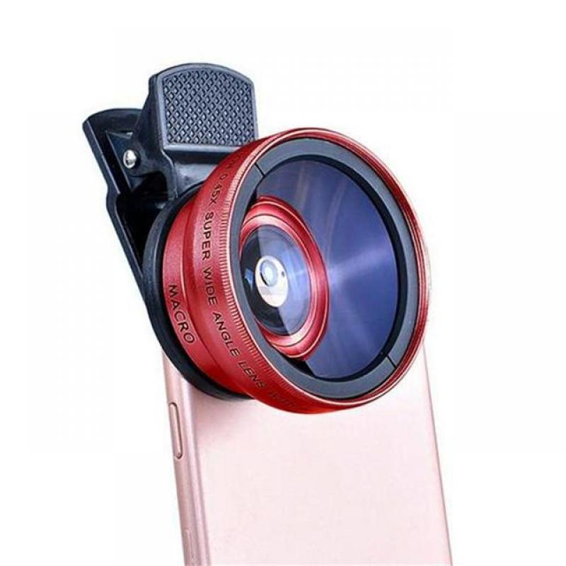 TCJJ 2 IN 1 Phone Lens with Clip Universal Micro Lens Hd Lens Professional Wide Angle Mobile Phone Telescope For iPhone 13 