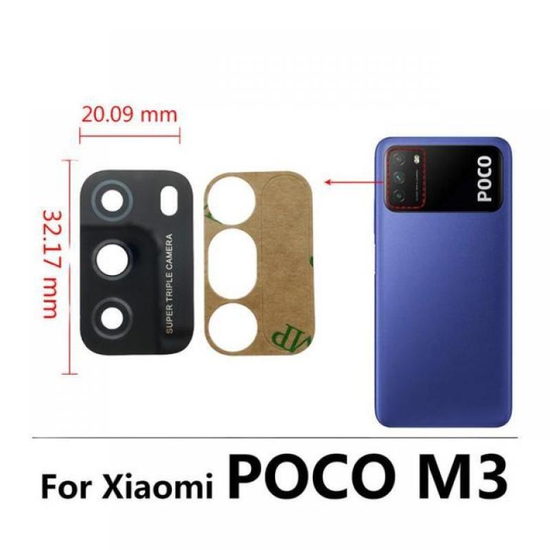 100% Original Camera Glass For Xiaomi Poco  M3  X3 GT X3 Pro X4 Pro 5G  M4 Pro 4G/5G  Rear Back Camera glass Lens