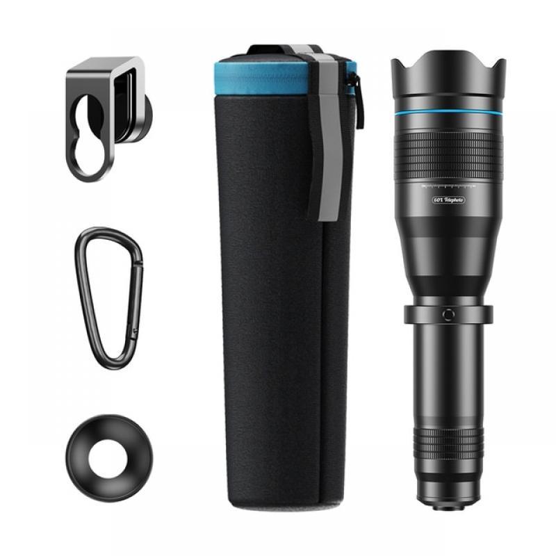 HD 60x Telescope Telephoto Lens +Miniselfie Tripod 60X Monocular for iPhone Xiaomi Other Smartphone Travel Hunting Hiking