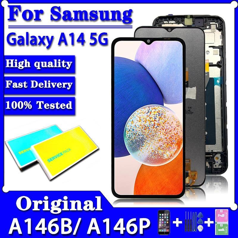 6.6'' Original For Samsung Galaxy A14 A146B LCD Display Touch Screen Digitizer Assembly For Samsung A14 5G A146U SM-A146P LCD
