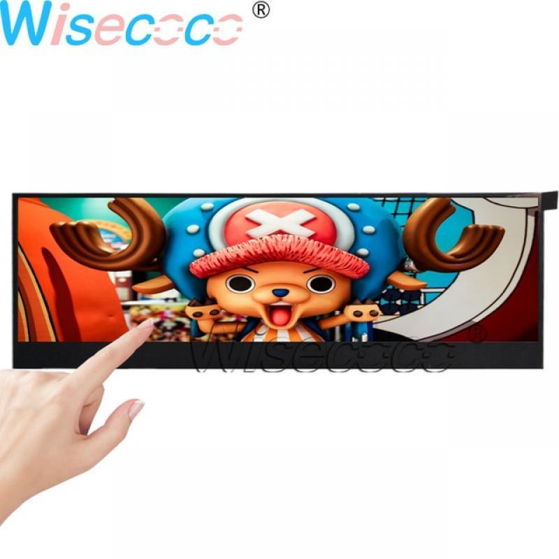 14 Inch 4K 3840X1100 Tangible Touch DIY IPS LCD Gaming Console Panel 60Hz Type-c Controller Board Case Monitor