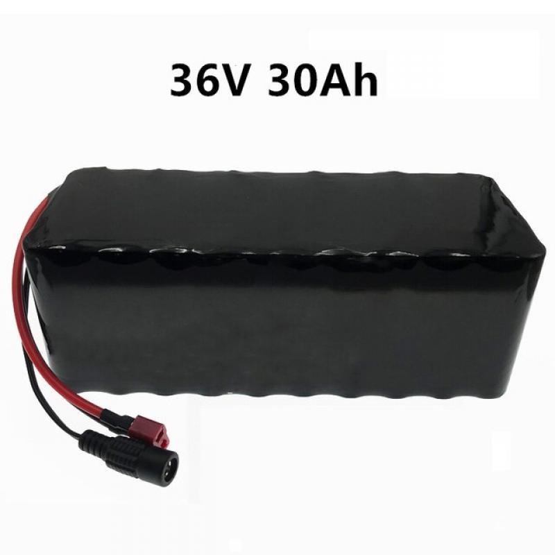 36V Battery Pack 30Ah Electric Bicycle Battery Built-in 20A BMS Lithium Battery 36 Volt Ebike Battery with 2A Charger