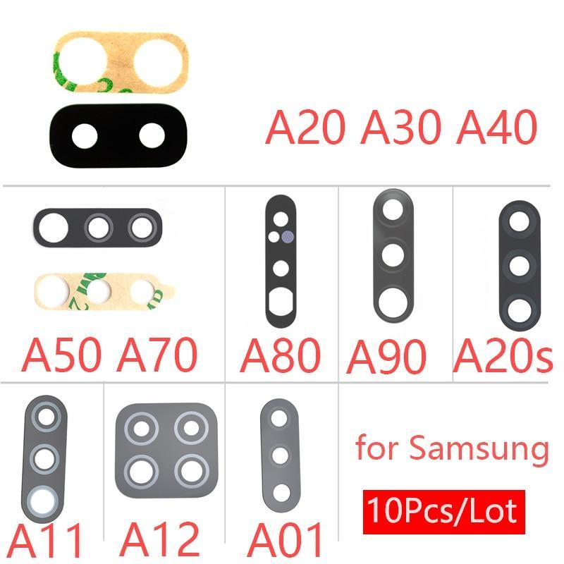 10pcs Back Camera Glass For Samsung M31 M32 M21 M51 A31 A51 A71 A21 A21S A10S A20 A30S A50S A70S A10 A20 A30 A50 A70 A80 + Glue