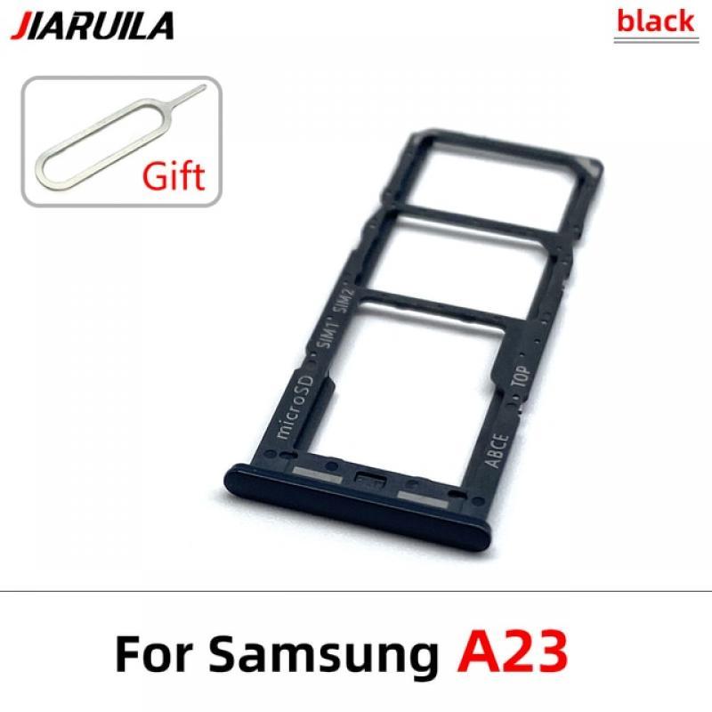 Original Dual Card For Samsung Galaxy A23 A53 5G A73 Micro Nano SIM Card Holder Tray Chip Slot Drawer Holder Adapter Socket +Pin