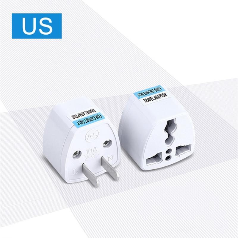 1PCS Universal US UK AU To EU Plug USA To Euro Europe Travel Wall AC Power Charger Outlet Adapter Converter 2 Round Pin Socket