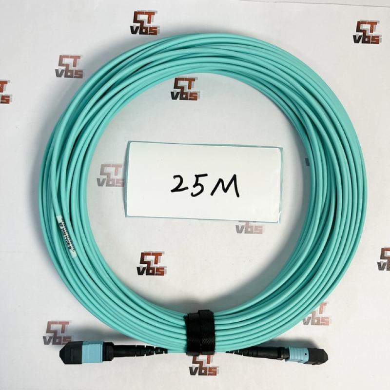 3-30meters MPO Fiber Patch Cable AOC OM3 8 Cords Famale Type B MM 50/125 3mm for 40G/ 56G/ 100G Optical Module