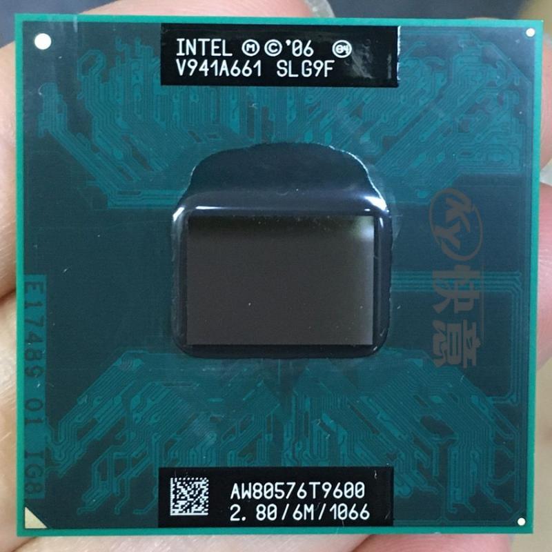 Intel Core 2 Duo T9600 SLG9F SLB47 2.8 GHz Dual-Core Dual-Thread CPU Processor 6M 35W Socket P