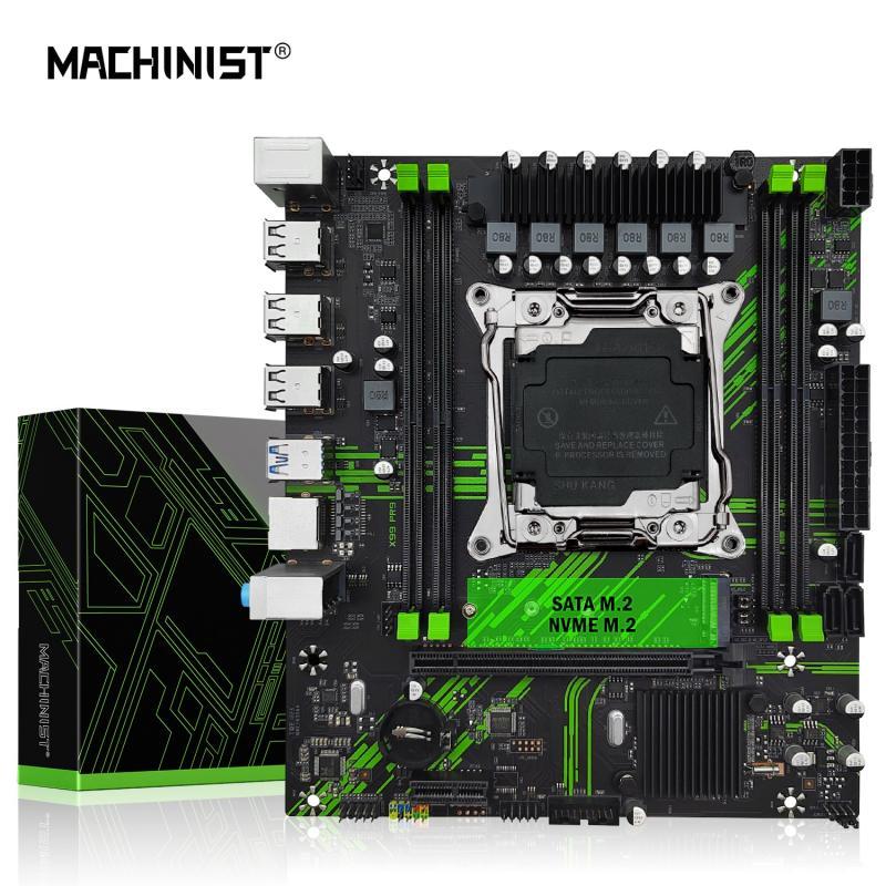 MACHINIST X99 PR9 Motherboard LGA 2011-3 Support Xeon E5 2667 2666 V3 V4 Series CPU Processor DDR4 ECC RAM NVME M.2 SATA 3.0