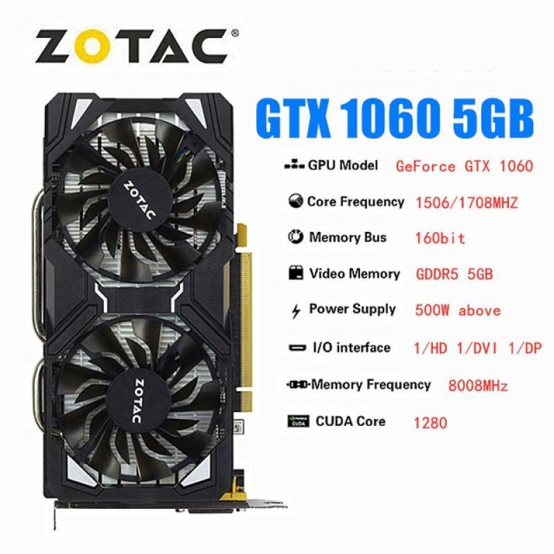 ZOTAC Raphic Card GTX 1060 3GB 5GB 6GB Video Cards GPU GDDR5 Graphics Card Desktop Computer Game  3060 Computer Graphics Card