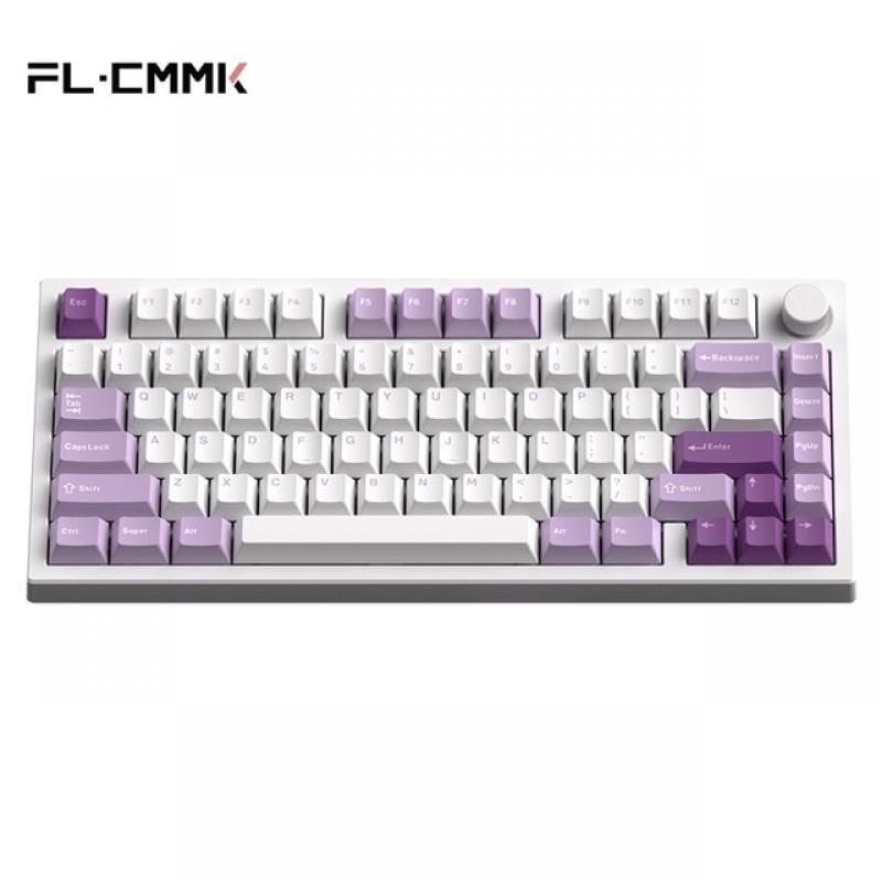 FL ESPORTS GP75 Three-Mode Mechanical Keyboard 80-Key  Hot-Swappable RGB Lighting Effect Configuration Driver