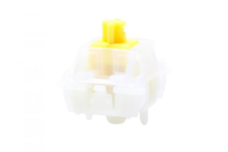 Gateron Milky Pro Switch 5pin RGB linear Tactile Yellow Red Switch for mechanical keyboard Pre Lubed  Nylon PA66 45g 50g POM SMD
