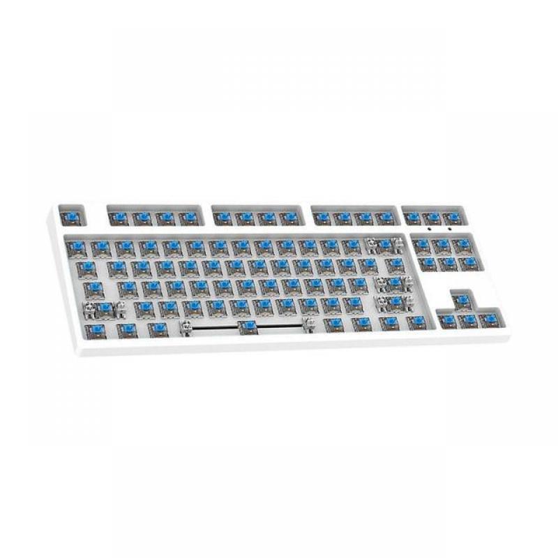 DIY Wired Mechanical Keyboard Kit with Blue Switch Plug and Plug Hot Swappable for PC Hot Swap Switch with Backlit Computer Part