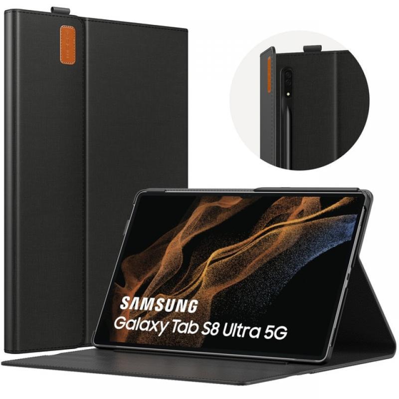 MoKo Case for Samsung Galaxy Tab S8 Ultra 14.6"2022(SM-X900/SM-X906/SM-X906B/SMX906U),Lightweight Portfolio Business Tablet Case