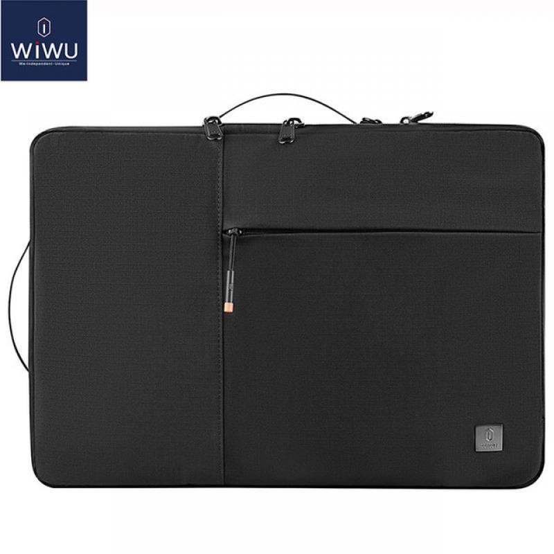 WIWU New Portable Laptop Sleeve 13 14 Double Layer Laptop Bag for MacBook Pro 13 Air 13 2022 Case Waterproof Bag for Laptop 15.6